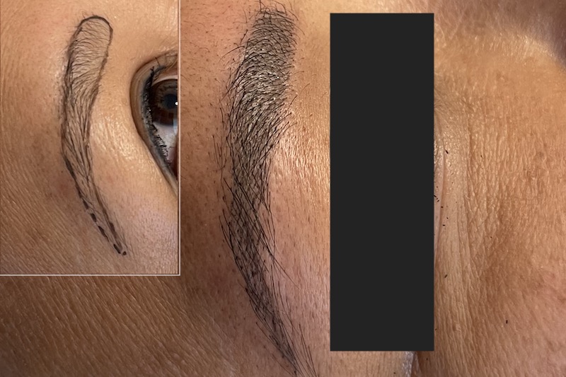 Permanent Make-up Härchentechnik Augenbrauen - Microblading - NANO-Micropigmentation